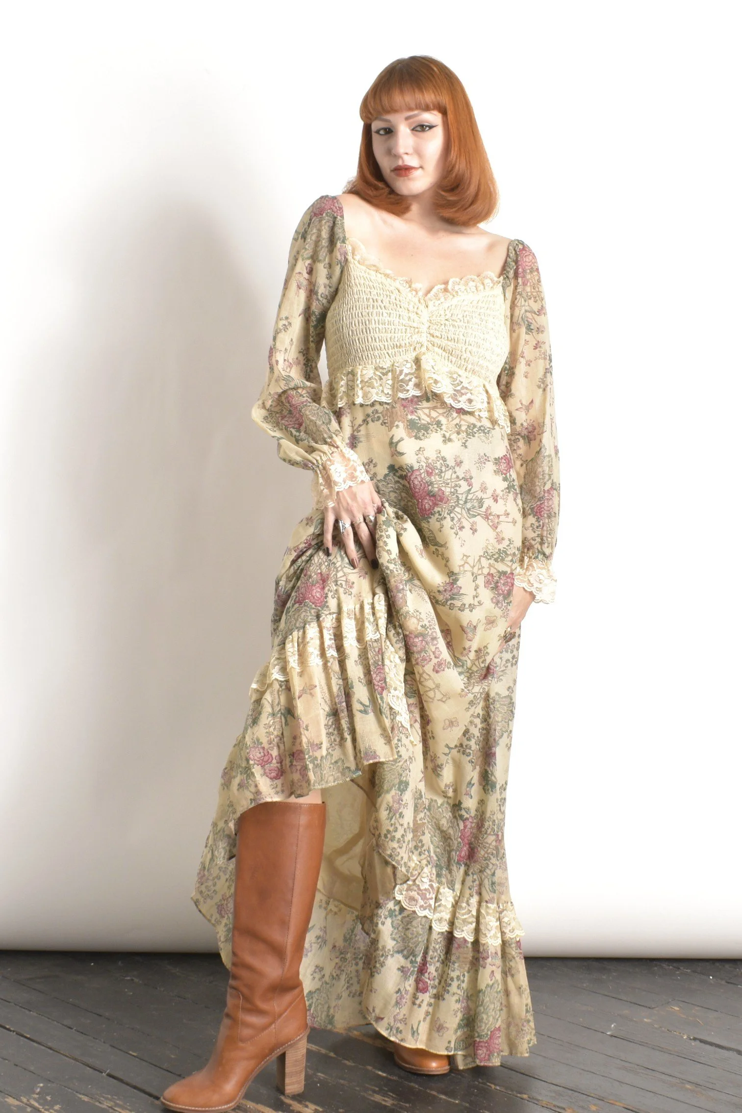 12.20◎S687E◎ヴィンテージ◎GUNNE SAX◎ロングドレス◎マキシ 12.20◎S687E◎ヴィンテージ◎GUNNE SAX◎ロングドレス◎マキシ 【公式